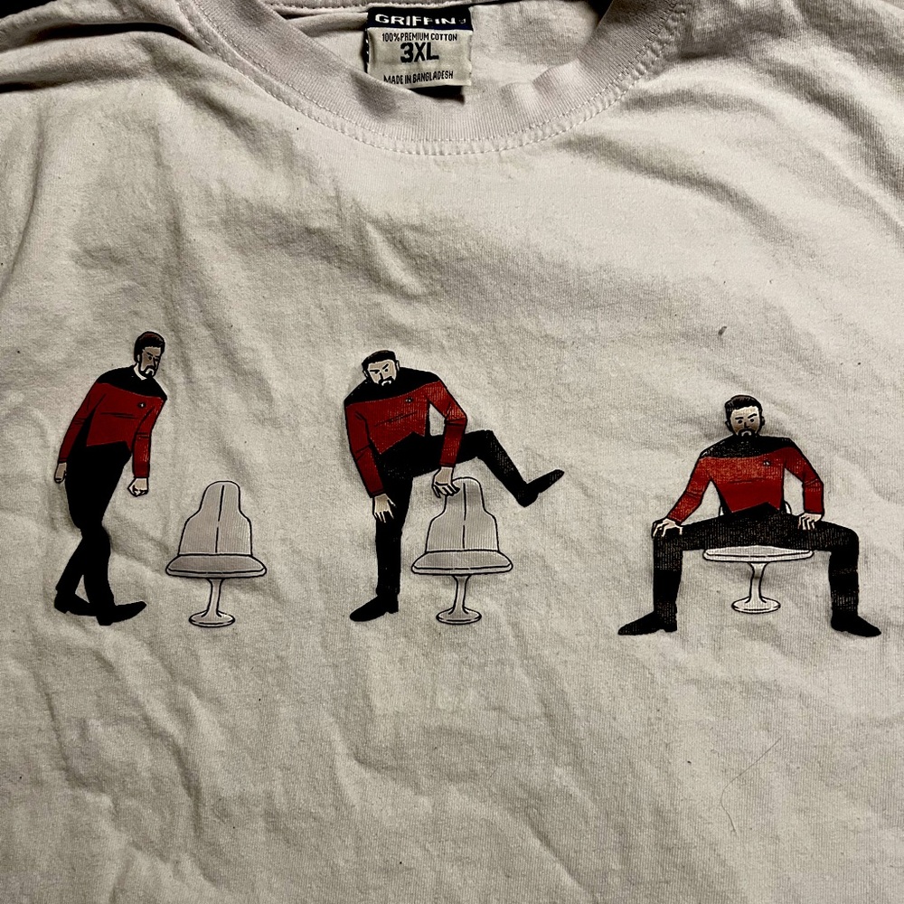 Star Trek “Riker Sit” tee, 3XL